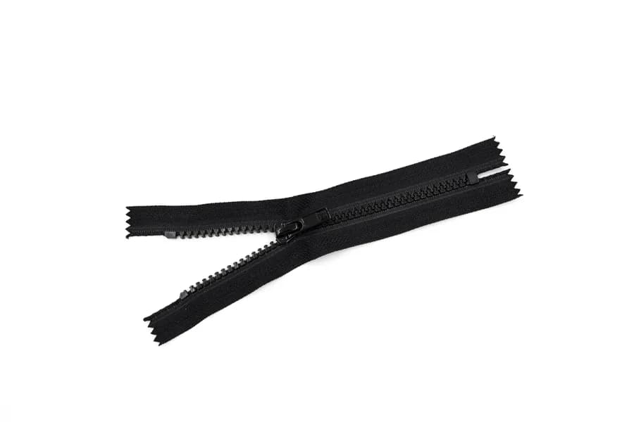 Vislon zipper closed end