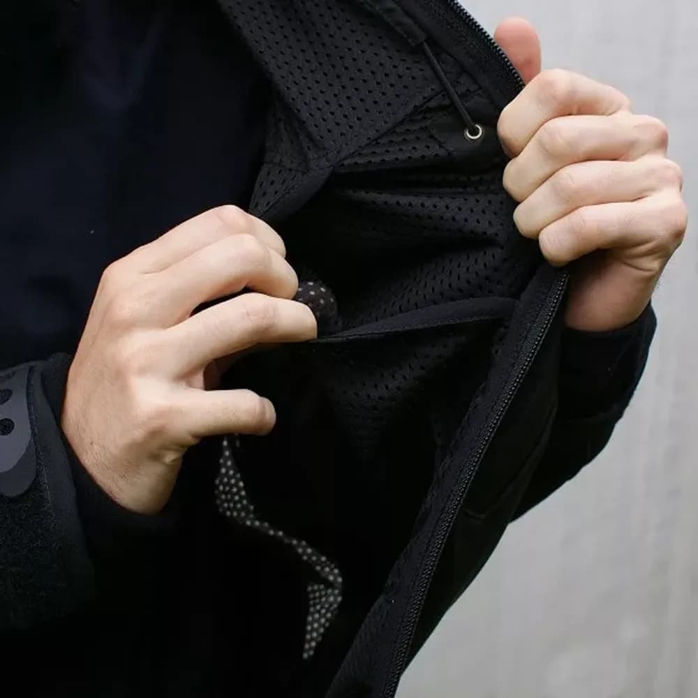 LINING MESH-100 — Fleece & Mesh for OUTDOOR — on garment